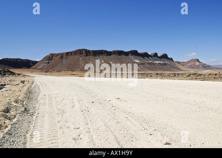 Gravelroad nel sud della Namibia, Africa Foto Stock