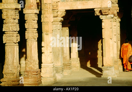 Delhi India Qutab Minar complesso Foto Stock