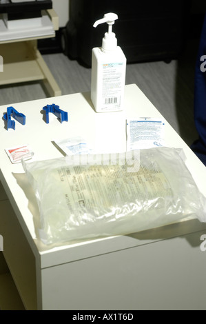 Sacchetto CAPD exchange Foto Stock