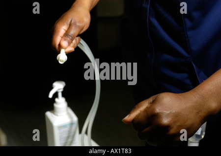 Sacchetto CAPD exchange Foto Stock