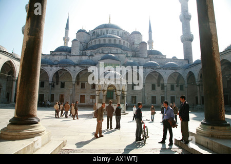 La Moschea Blu Sultan Ahmet Camii ad Istanbul in Turchia Foto Stock