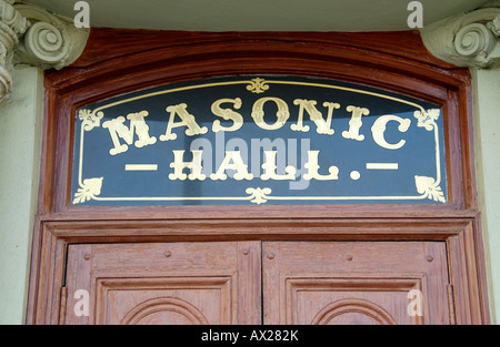 Esterno del Masonic Hall in Newport South Wales UK UE Foto Stock