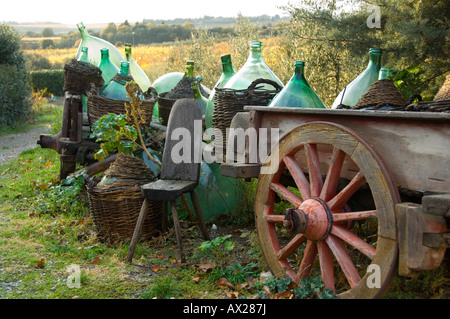 Bucolica scena rurale in Chianti Toscana Italia Foto Stock