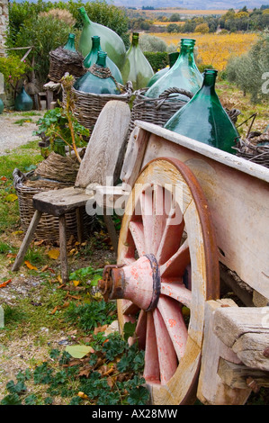 Bucolica scena rurale in Chianti Toscana Italia Foto Stock