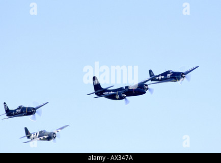 Il Combattente completo catalogo di produzione di Grumman c 1945 Bearcat Wildcat Tigercat e Hellcat Foto Stock