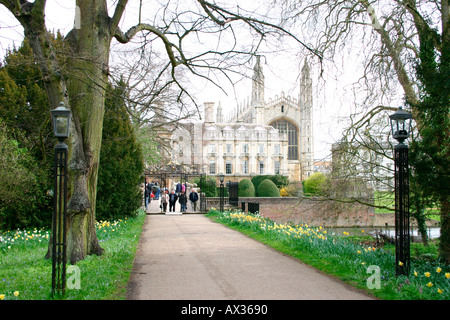 L'ingresso al Clare College dal dorso, Cambridge, Inghilterra. Foto Stock