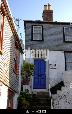 Un artista s studio tra i vicoli della città vecchia di St Ives in Cornovaglia Foto Stock