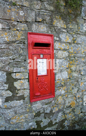 Nella parete letter box dal regno di George Sesto Foto Stock