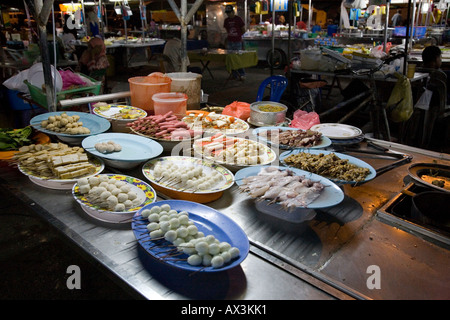 Stallo Nightmarket, Kota Bharu, Bahru, Baru, Malaysia Foto Stock