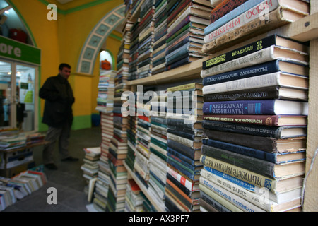 Di seconda mano book store a Baku Azerbaigian Foto Stock