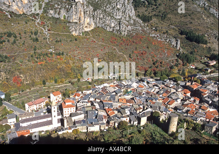 La Brigue Roya valley Alpes-Maritimes 06 Mercantour PACA Francia Europa Foto Stock