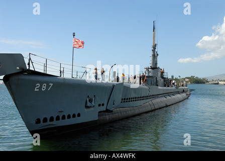 USS Bowfin presso Pearl Harbor sull isola di O'ahu Hawaii ha lanciato il 7 dicembre 1942 Foto Stock