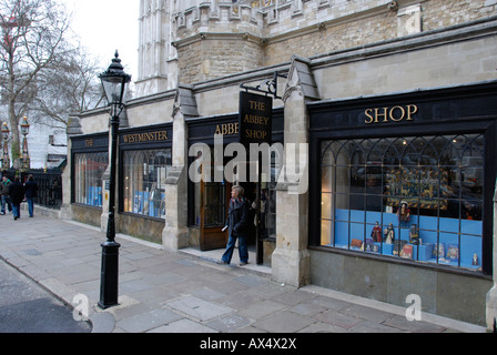Abbazia di Westminster London Shop Foto Stock