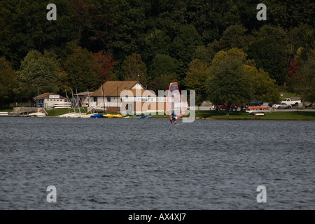 " Windsurf a Marsh Creek State Park" Foto Stock