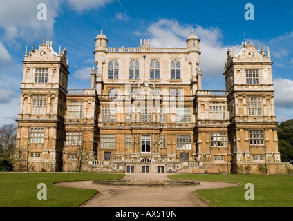 Close up Wollaton Hall, Nottinghamshire East Midlands UK Foto Stock