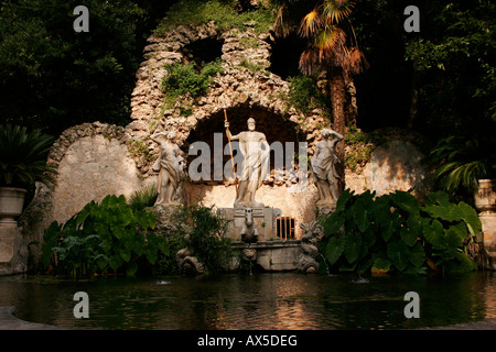 Il più antico arboreto nel mondo, Arboretum Trsteno, vicino a Dubrovnik, Croazia, Europa Foto Stock