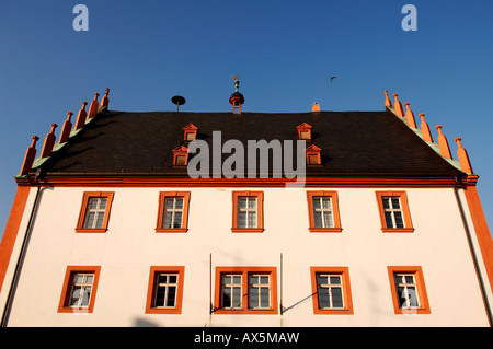 Il vecchio municipio, ad Hassfurt, bassa Franconia, Baviera, Germania, Europa Foto Stock