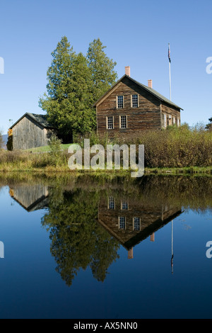 John Brown Farm e recinto sito storico dello stato Nord Elba New York vicino a Lake Placid Montagne Adirondack Essex County Foto Stock