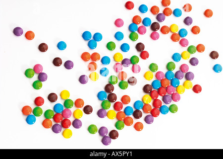 Cioccolato colorato di caramelle Foto Stock