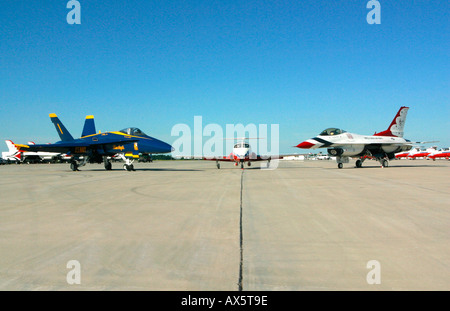 Il Dayton Airshow storica è stata la prima volta che tutti e tre i principali North American squadre erano allo stesso evento Foto Stock