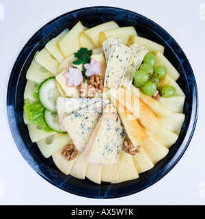 Tagliere di formaggi Foto Stock