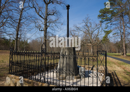 Luce di Washington monumento di fanteria Cowpens National Battlefield Park Cowpens Carolina del Sud Foto Stock