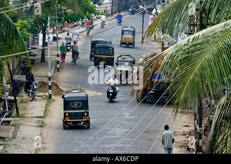 Scena di strada in Cochin India Foto Stock