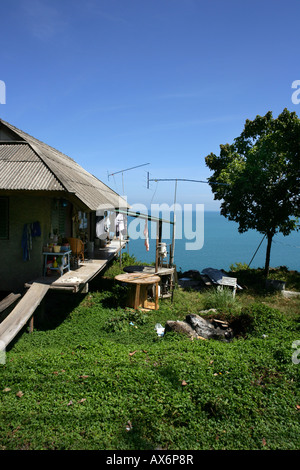 Casa di un thai in spiaggia Foto Stock