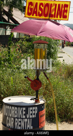 Stazione di benzina in Ko Samui Foto Stock