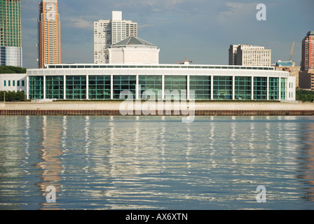 Shedd Aquarium di Chicago, Illinois, Stati Uniti d'America, il lago Michigan Foto Stock