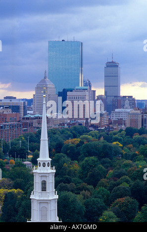 Vista sul comune, Boston Massachusetts, STATI UNITI D'AMERICA Foto Stock