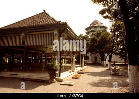 Indonesia Java assolo Surakarta Kraton cortile Foto Stock