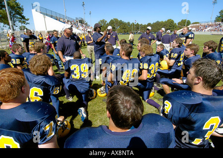 American High School di azione di calcio Foto Stock
