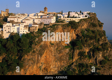 Casares, Weisses Dorf bei Estepona, Provinz Malaga, Andalusien Spanien Foto Stock