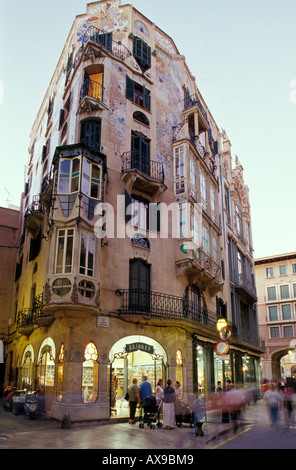 Palazzo può Rei, Placa Marqués de Palmer, Modernismo Palma de Mallorca, Mallorca, Maiorca, isole Baleari, Spagna Foto Stock