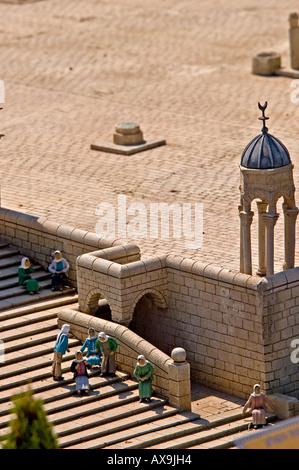 Cupola della roccia di Gerusalemme di replica a Mini Israele Foto Stock