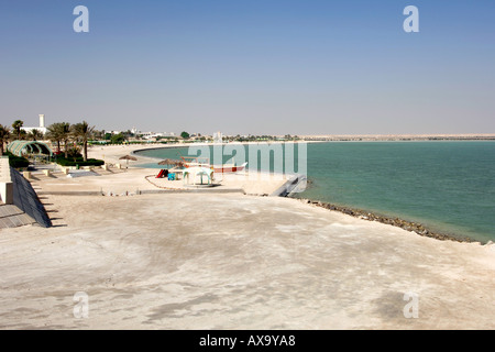 La spiaggia del Al Khor villaggio di pescatori in Qatar. Foto Stock