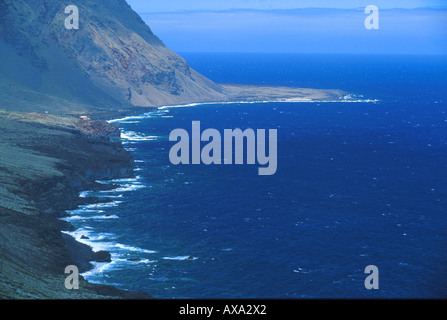 Playa la Madera, Punta Arenas Blancas, El Hierro, Isole Kanarische Spanien Foto Stock