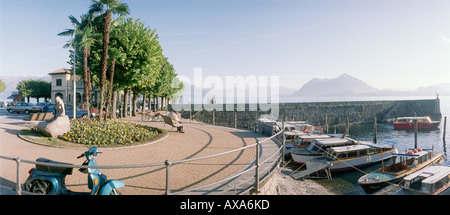 Cerchio di traffico al Lago Maggiore, Stresa, Lombardia, Italia Foto Stock