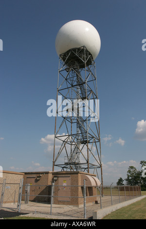 Noaa stazione meteo wilmington ohio radar doppler tower Foto Stock