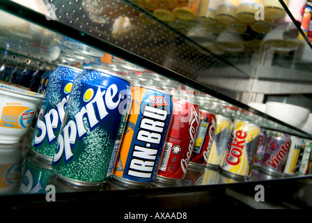 Bibite refrigerate cabinet Foto Stock