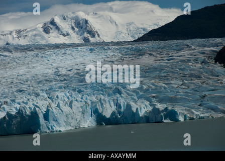 Andian montagne,Ande,Snow,Camping,escursioni,Stepp Patagonia, Melt,,glaciale laghi,ghiacciai, iceberg,Cile,Torres del Paine,Parco Nazionale Foto Stock