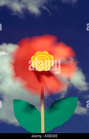 Il mulino a vento di filatura Foto Stock