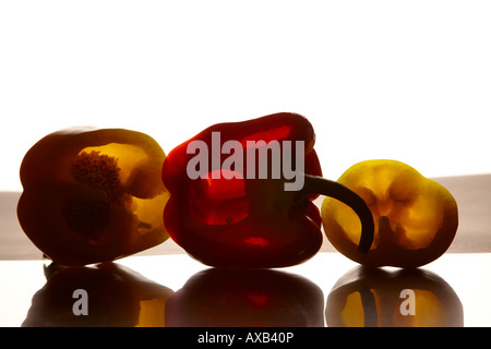 Ancora vita immagine di peperoni freschi Foto Stock