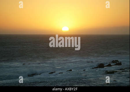 Tramonto in Tsitsikama National Park in Sud Africa Foto Stock