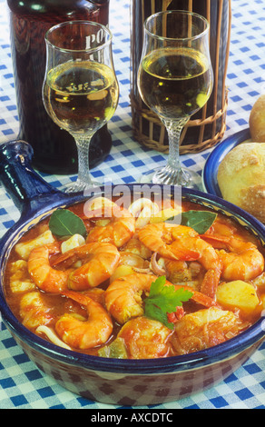 Il Portogallo cibo Caldeirada stufato di pesce Foto Stock