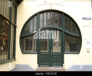 Art deco porta Meppel Paesi Bassi Foto Stock