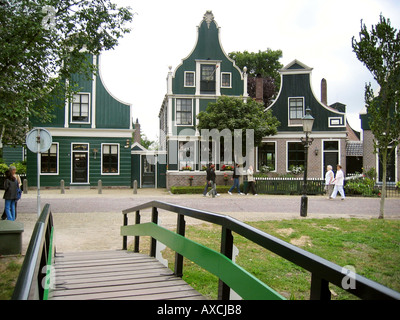 Case in legno a Zaanse Schans Paesi Bassi Foto Stock