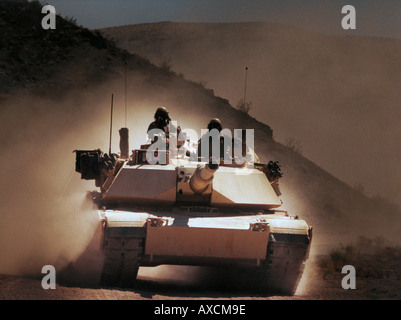 Un corpo della marina degli Stati Uniti USMC Abrams serbatoio Foto Stock