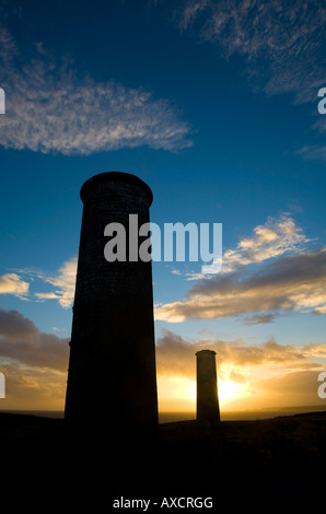 Segnalatori luminosi di spedizione all'entrata di Tramore Bay, Brownstown testa, nella contea di Waterford, Irlanda Foto Stock